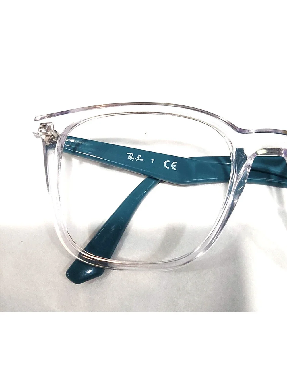 Ray Ban RB7177 5994 Clear Square Eyeglasses Frame 51-18 140 Read